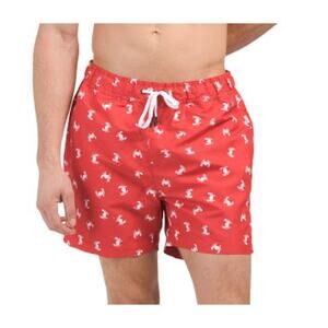 ONIA Charles Swim Trunks XL Crabs Red White